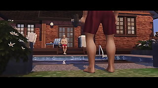 SIMS 4 - Sucking My Powered Straight Best Friend's Cock